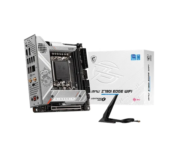 MSI MPG Z790I EDGE WIFI Bundkort - Intel Z790 - Intel LGA1700 socket - DDR5 RAM - Mini-ITX
